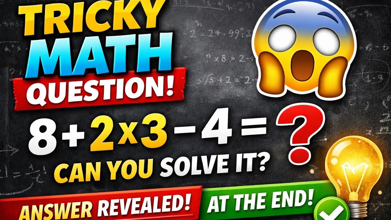 Image Math Problem Tricky Easy or Trap? Tricky Math Question with Answer. #livepuzzle #iqtest # ...