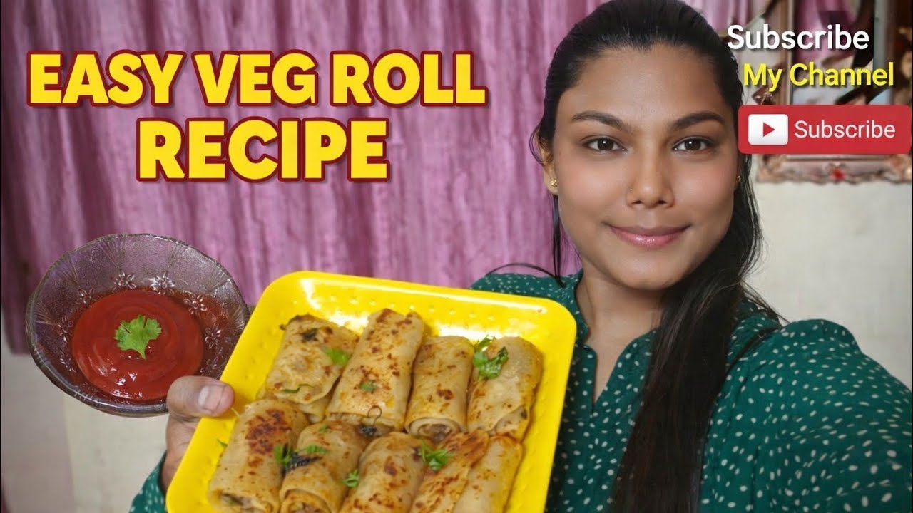 Easy Veg Roll Recipe 😋 | Crispy & Tasty Snack at Home | Quick Veg Rolls