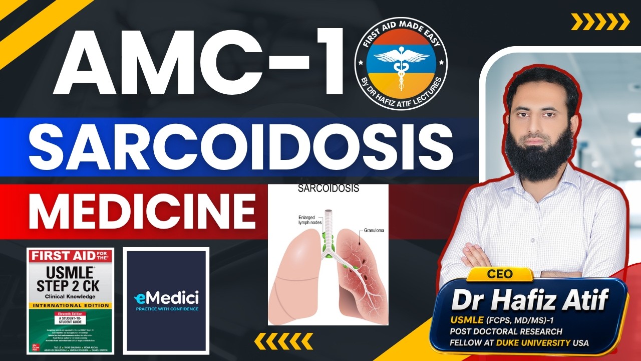 Sarcoidosis | Dr. Hafiz Atif | Medicine | AMC, NRE, USMLE-2CK, JCAT, FCPS, SLE, DHA
