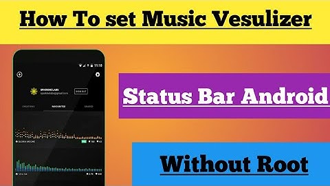 How To Set Music Visualizer !! How To Music Visualizer On Notification Bar