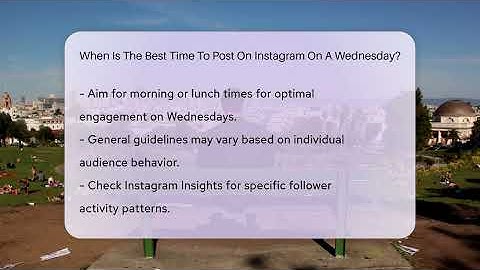 When Is The Best Time To Post On Instagram On A Wednesday? - Everyday-Networking