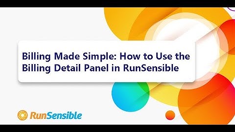How to Modify, Track & Organize Billing in RunSensible