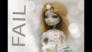 First Ever Doll Repaint Monterhigh Ooak