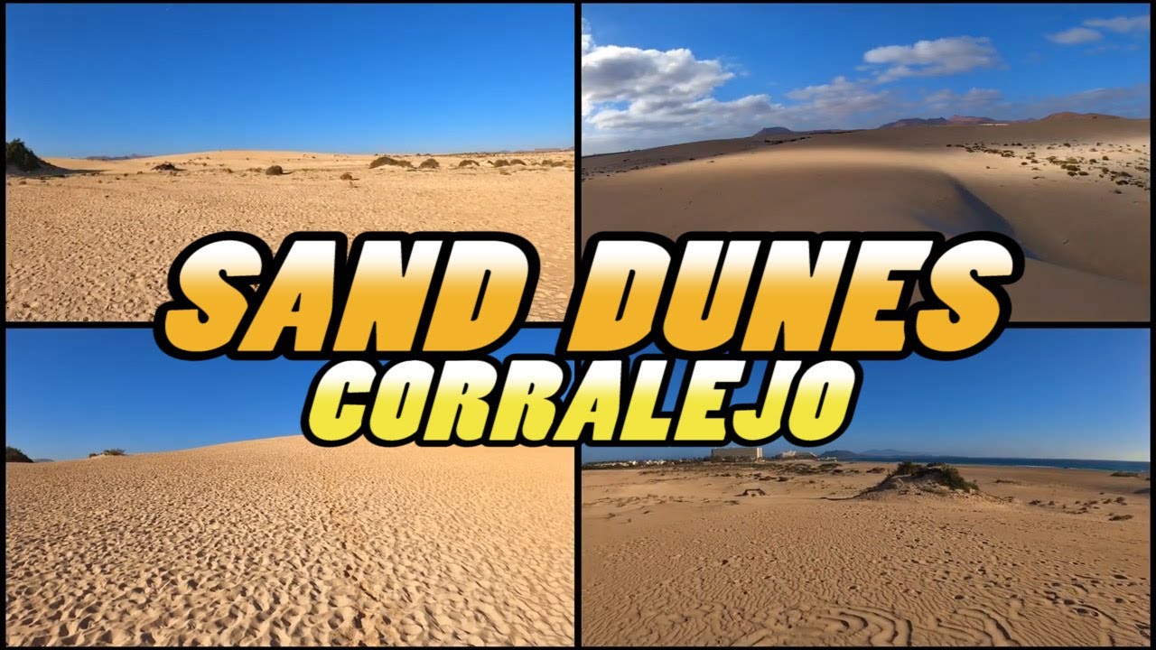 Corralejo SAND DUNES Walking Tour || Dunas de Corralejo - Fuerteventura Canary Islands (4k)