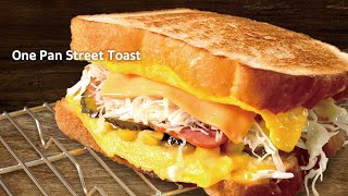 초간단 원팬토스트 | 팬 하나로 3가지 이삭토스트 만들기 | 길거리토스트 쉽게 만드는법 One pan ham cheese egg toast