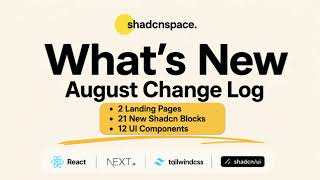Fresh batch of #Shadcn Landing pages, 21+ New #ShadcnBlocks & 12+ #ShadcnComponents just launched