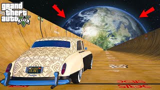 GTA 5 : COLONEL'S LUXURY OLD VINTAGE CAR Vs MEGA RAMP FROM SPACE | GTA V GAMEPLAY #90