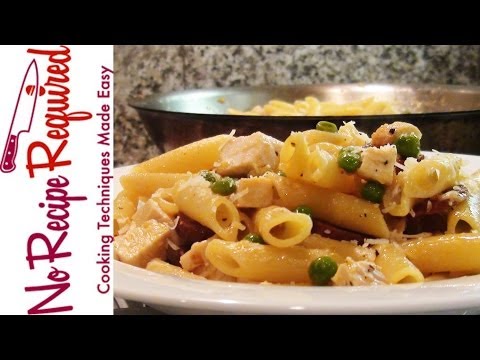 Penne and Chicken and Chorizo - NoRecipeRequired.com