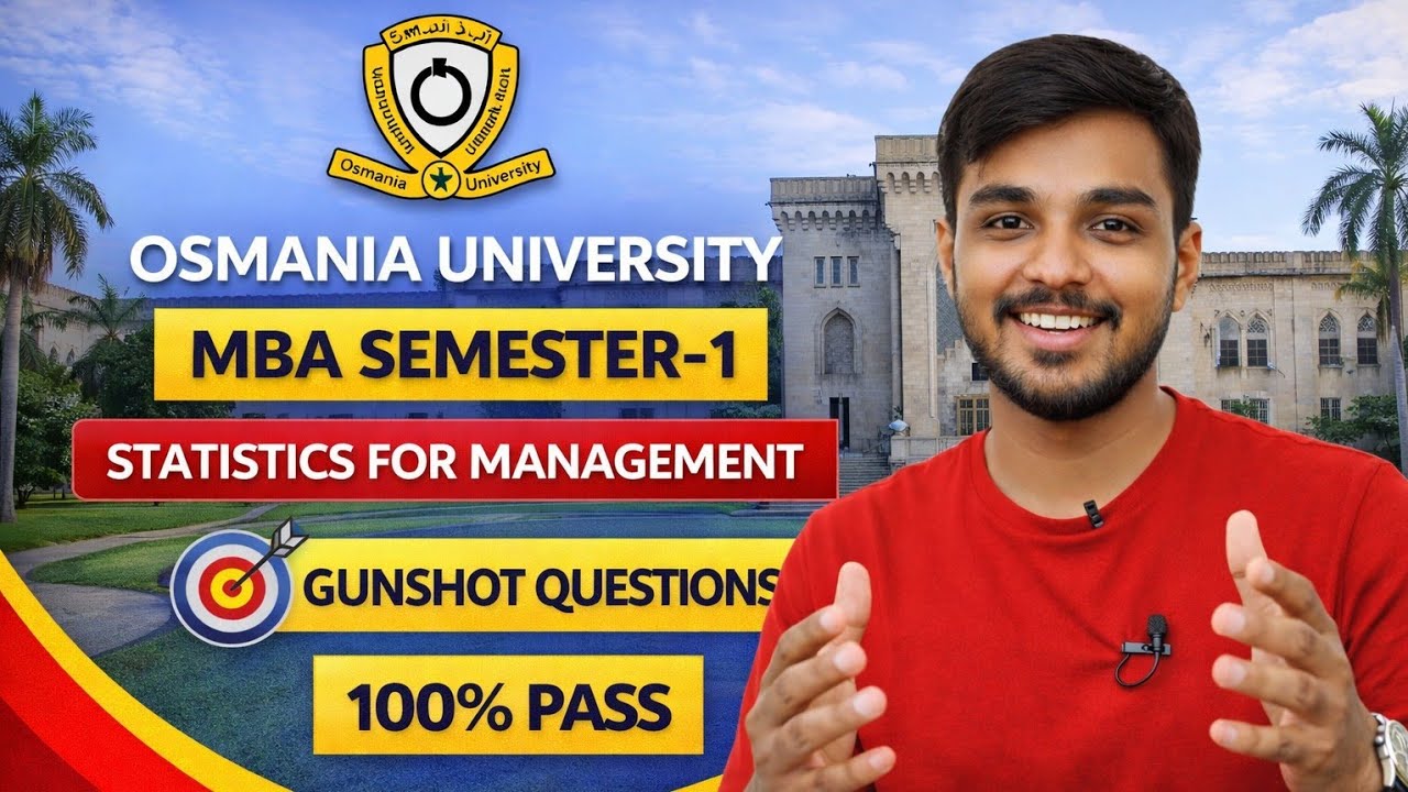 SFM | Statistics for Management | MOST IMPORTANT QUESTIONS | MBA SEM–1 ...