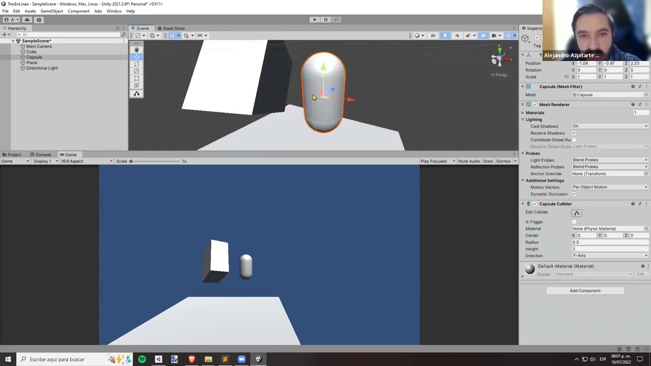 Master Class 1 Unity para Principiantes con Alejandro Azpitarte