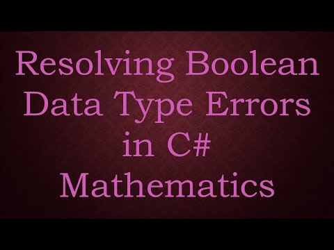 Resolving Boolean Data
