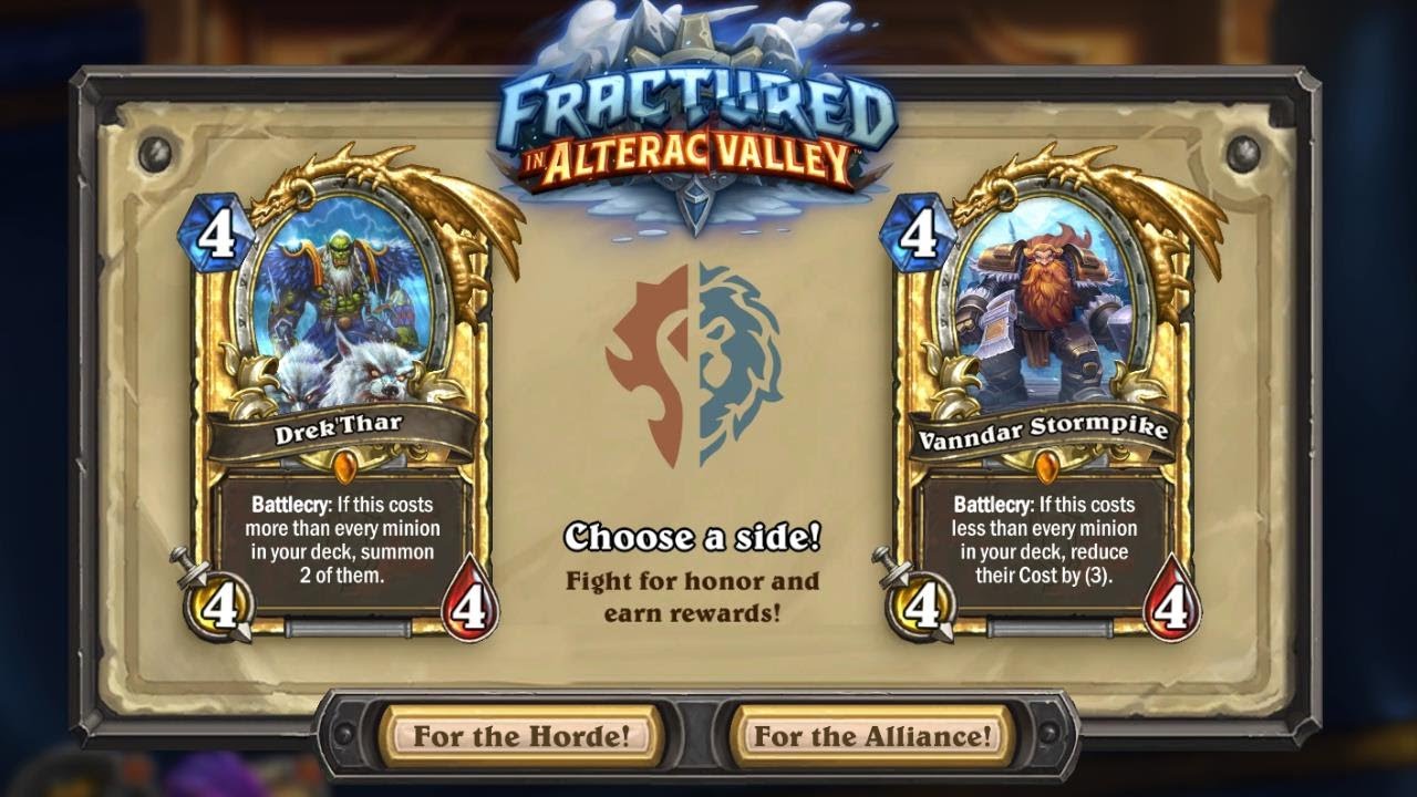 Hearthstone - How to Choose Between Drek'Thar and Vanndar Stormpike