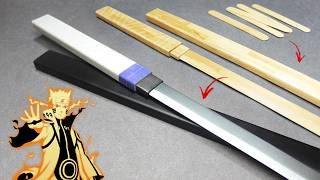 EASY & SIMPLE DIY | NineTail Sword - Naruto Shinobi Striker from Popsicle Stick - WITHOUT POWERTOOLS