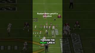 The tackle is still in phase one of his set, and Bain has already eaten up almost five yards