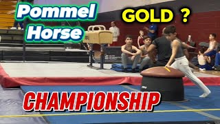 Gymnastics Pommel Horse boys level 3 W/ AnDre, State Championship 2025 USA Gymnastics