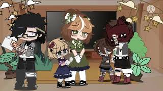 The p. Aftons react to future/ Evan afton first/ gacha club/ past aftons