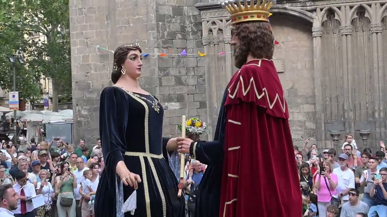 Gegants de Montblanc a les Quinquennals dels Gegants del Pi 2025 - Trobada de Gegants Centenaris