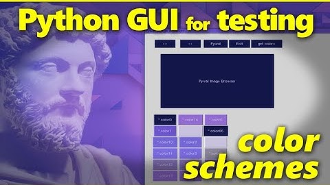 Python Tkinter GUI for Pywal color scheme testing