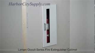 Recessed Fire Extinguisher Cabinet - Larsen Occult Series