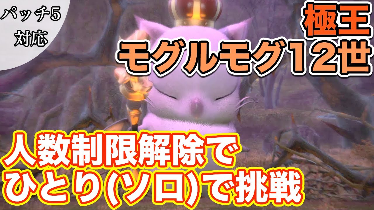 FF14] Challenging the Extreme King Mog Mog XII solo with level