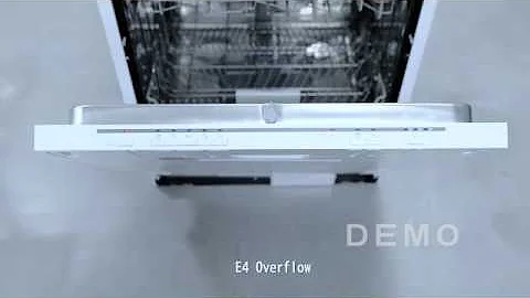 Error Code information for dishwasher