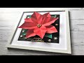 Origami poinsettia instruction 切り紙 ポインセチア 簡単な作り方
