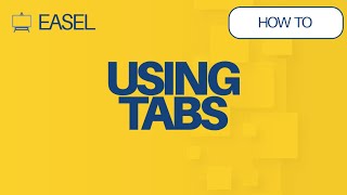 How to add Tabs to Easel Software Designs