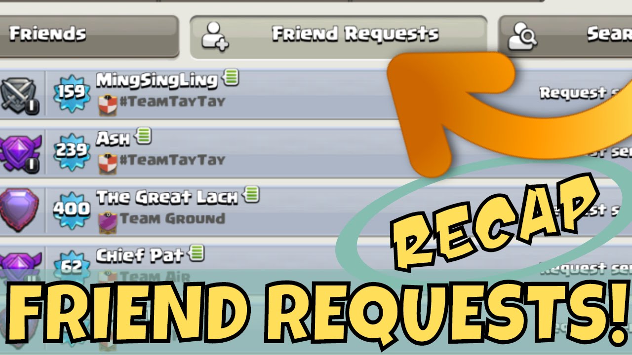 Clash Of Clans Update : FRIEND REQUESTS, RECAP & Q&A! - YouTube