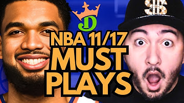 NBA DFS Monday 11/17 (DraftKings NBA MUST PLAYS) | NBA DFS Picks