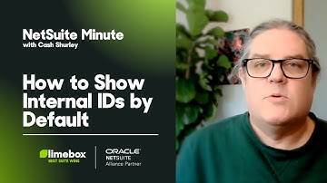 How to Show NetSuite Internal Ids By Default