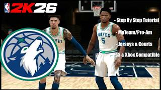 NBA 2k26 - Best MyTeam/Pro-Am Jerseys and Courts - Minnesota Timberwolves 2026 - 2027