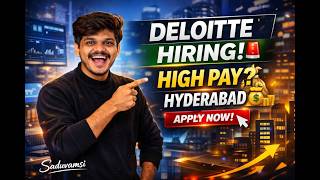 🚨 Emergency Hiring: Data Management Analyst | Deloitte Hyderabad | Saduvamsi