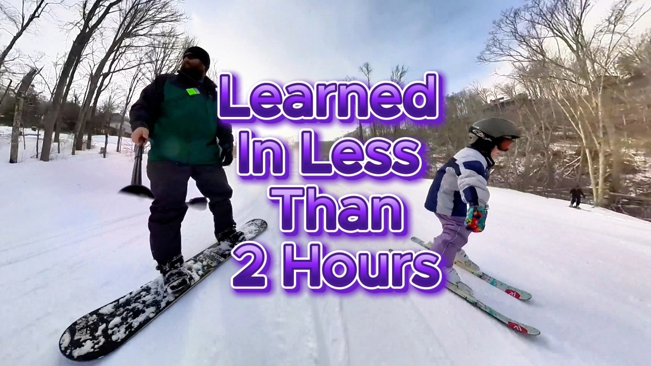 7-Year-Old Learn To Ski In 2 Hours? (The DAD METHOD)