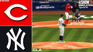 Yankees vs. Reds Simulation | 6/19/26 | MLB The Show 26 PS5 Gameplay