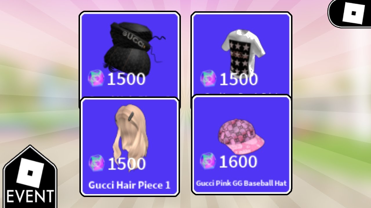 EVENT] How To Get 4 *FREE* Items in Gucci Town (Roblox) - Hair, Hat &  T-Shirt 