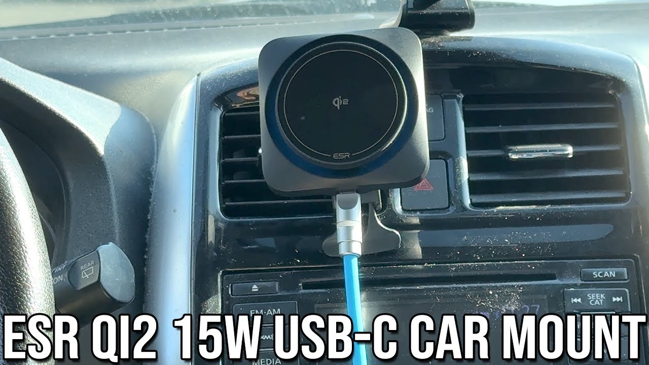 Автомобильное зарядное устройство ESR Qi2 15 Вт Magsafe USB-C