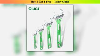Discount LAOA Large Opening Adjustable Wrench Light Spanner Multifunctional Bathroom Pipe Wrench 6-