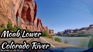 🇺🇸 ROAD TRIP USA : De Moab à Lower Colorado River Scenic Byway (Dashcam 4K)