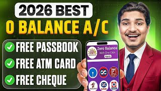 Best Zero Balance Bank Account | Zero Balance Bank Account Opening Online -0 Balance Account Opening