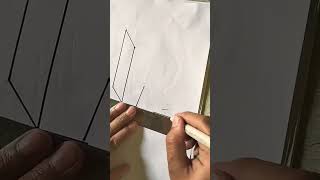 Draw letter R 3D | Drawing 3D letter R | how to draw 3d Alphabet | #3d #shorts #trending #viral