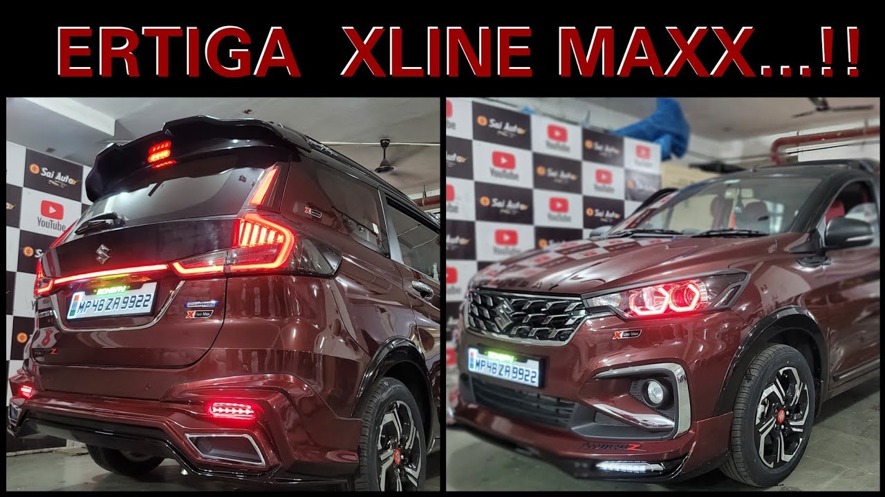 ERTIGA URBAN RED ZXI CNG MODIFIED TO X LINE MAX ALL THE WAY FROM MP