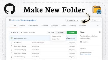Mappen aanmaken in GitHub (Directorystructuur)