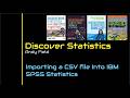 Importing CSV files into IBM SPSS Statistics