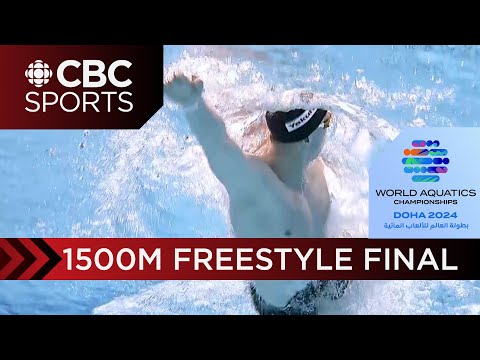 Men’s 1500m Freestyle Final at the 2024 World Aquatics in Doha | CBC Sports | #worldaquatics