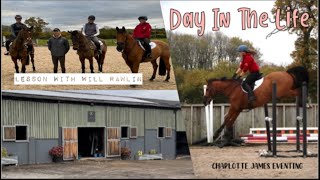 Day in my life - Lesson with a 5* Event Rider || Charlotte James Eventing