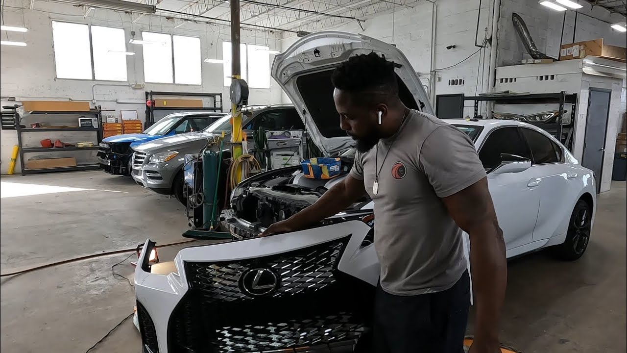 DIY 2024 Lexus is 350 how to take the front bumper off