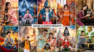 50+ New sawan special photo editing prompts | Bol bam ka photo kaise banaen | Bol bam photo editing