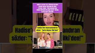Hadise’den heyecanlandıran sözler: “Şarkı Aleyna Tilki’den!”