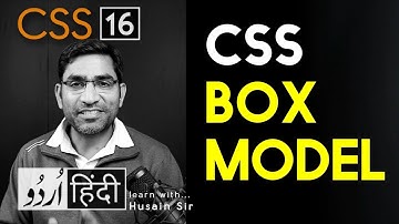 CSS BOX MODEL - CSS3 tutorial in hindi - urdu - Class - 16