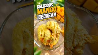 घर पर बनाओ 100% क्रीमी Mango Ice Cream 😍 No Machine | No Ice Crystals | Summer Special 🥭❄️